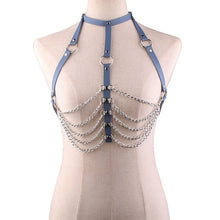 Load image into Gallery viewer, Fashion Sexy Harajuku Handmade Holographic Choker Harness Punk Collar