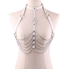 Load image into Gallery viewer, Fashion Sexy Harajuku Handmade Holographic Choker Harness Punk Collar