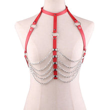 Load image into Gallery viewer, Fashion Sexy Harajuku Handmade Holographic Choker Harness Punk Collar