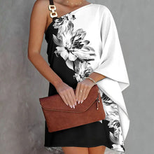 Load image into Gallery viewer, Fashion Single Shoulder Loose Mini Dress