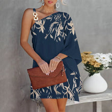 Load image into Gallery viewer, Fashion Single Shoulder Loose Mini Dress