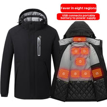 Load image into Gallery viewer, Fashion Smart Heated Jacket Outdoor Warm Washable Men Heating Jacket
