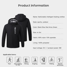 Load image into Gallery viewer, Fashion Smart Heated Jacket Outdoor Warm Washable Men Heating Jacket