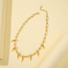 Load image into Gallery viewer, Fashion Spike Rivet Necklace Jewlery Women Punk Pearl Rivet Gothic - Sophornlilly