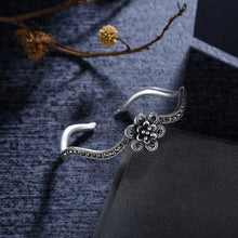 Load image into Gallery viewer, Fashion Sterling S925 Silver Vintage Open Bangle Cuff Bracelet Retro