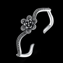 Load image into Gallery viewer, Fashion Sterling S925 Silver Vintage Open Bangle Cuff Bracelet Retro