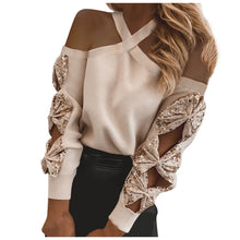 Load image into Gallery viewer, Fashion Strapless Women&#39;s Shirt Casual Hollow Out Blouses Tops