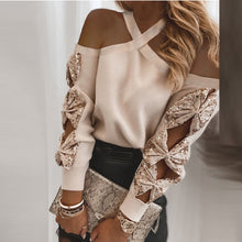 Load image into Gallery viewer, Fashion Strapless Women&#39;s Shirt Casual Hollow Out Blouses Tops