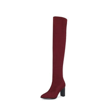 Load image into Gallery viewer, Fashion Stretch Thigh High Boots Women Platform