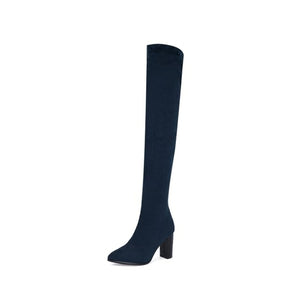 Fashion Stretch Thigh High Boots Women Platform