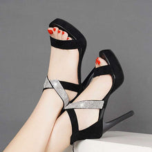 Load image into Gallery viewer, Fashion Summer Women High Heeled Sandals Open Toe Platform Pumps