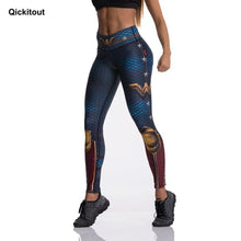 Load image into Gallery viewer, Fashion Tibetan Blue Captain Fight Push Up Workout Leggings Slim High
