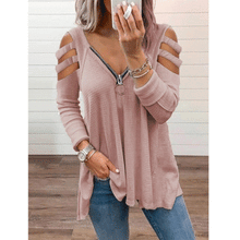 Load image into Gallery viewer, Fashion Tops  Blouses for Women Spring Autumn Cotton Shirt Pullover