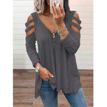 Load image into Gallery viewer, Fashion Tops  Blouses for Women Spring Autumn Cotton Shirt Pullover