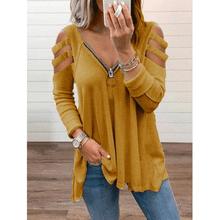 Load image into Gallery viewer, Fashion Tops  Blouses for Women Spring Autumn Cotton Shirt Pullover
