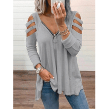 Load image into Gallery viewer, Fashion Tops  Blouses for Women Spring Autumn Cotton Shirt Pullover