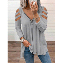 Load image into Gallery viewer, Fashion Tops  Blouses for Women Spring Autumn Cotton Shirt Pullover