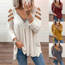 Load image into Gallery viewer, Fashion Tops  Blouses for Women Spring Autumn Cotton Shirt Pullover