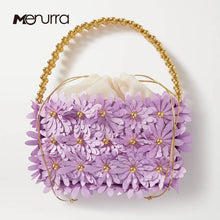 Load image into Gallery viewer, Fashion Totes Evening Bag Diamond Flower Clutch Bag Daisy Hand Made