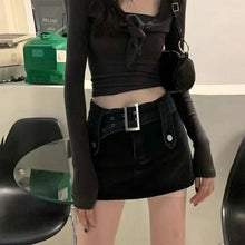 Load image into Gallery viewer, Fashion Vintage High Waist Denim Skirt
