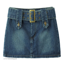 Load image into Gallery viewer, Fashion Vintage High Waist Denim Skirt