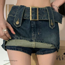 Load image into Gallery viewer, Fashion Vintage High Waist Denim Skirt