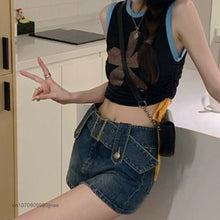 Load image into Gallery viewer, Fashion Vintage High Waist Denim Skirt