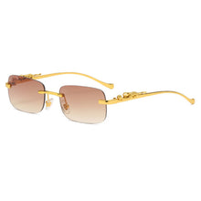 Load image into Gallery viewer, Fashion Vintage Rimless Square Sunglasses Women Men