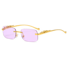 Load image into Gallery viewer, Fashion Vintage Rimless Square Sunglasses Women Men
