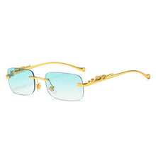 Load image into Gallery viewer, Fashion Vintage Rimless Square Sunglasses Women Men