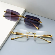 Load image into Gallery viewer, Fashion Vintage Rimless Square Sunglasses Women Men