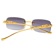 Load image into Gallery viewer, Fashion Vintage Rimless Square Sunglasses Women Men
