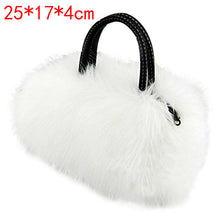 Load image into Gallery viewer, Fashion Warm Faux Rabbit Fur Handbag Designer Shoulder Bags