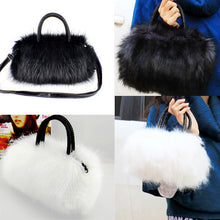 Load image into Gallery viewer, Fashion Warm Faux Rabbit Fur Handbag Designer Shoulder Bags