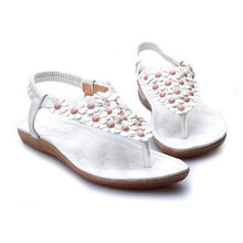 Load image into Gallery viewer, Fashion Women Beading Summer Sandals Slip on Boho Beach Sandals Sweat - Sophornlilly