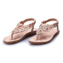 Load image into Gallery viewer, Fashion Women Beading Summer Sandals Slip on Boho Beach Sandals Sweat - Sophornlilly
