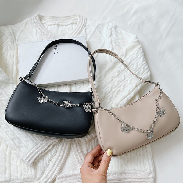 Fashion Butterfly Chain Shoulder Underarm Bags Casual