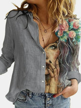 Load image into Gallery viewer, Fashion Women Button Long Sleeve