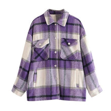 Load image into Gallery viewer, Fashion Women Casual Pockets Printed Long Sleeve Tops Jacket Coat Top