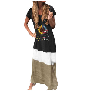 Fashion Women Daily Maxi Long Dresses Women Plus Size Tie dyed - Sophornlilly