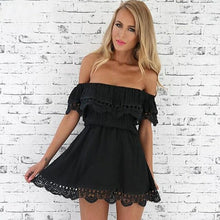 Load image into Gallery viewer, Fashion Women Elegant Vintage Sweet Lace White Dress Stylish Sexy