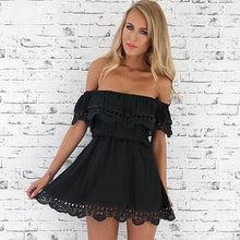 Load image into Gallery viewer, Fashion Women Elegant Vintage Sweet Lace White Dress Stylish Sexy