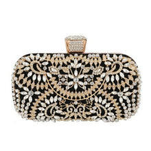 Load image into Gallery viewer, Fashion Women Flower Crystal Clutch Durable Elegant Handbag For