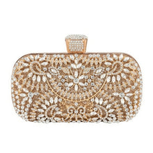 Load image into Gallery viewer, Fashion Women Flower Crystal Clutch Durable Elegant Handbag For