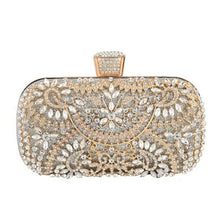 Load image into Gallery viewer, Fashion Women Flower Crystal Clutch Durable Elegant Handbag For