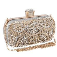 Load image into Gallery viewer, Fashion Women Flower Crystal Clutch Durable Elegant Handbag For