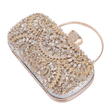 Load image into Gallery viewer, Fashion Women Flower Crystal Clutch Durable Elegant Handbag For
