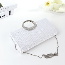 Load image into Gallery viewer, Fashion Women Satin Rhinestone Evening Clutch Bag Chain Handbag