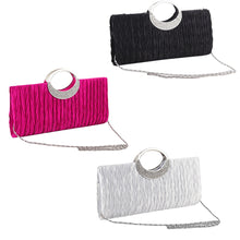 Load image into Gallery viewer, Fashion Women Satin Rhinestone Evening Clutch Bag Chain Handbag