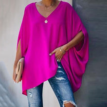 Load image into Gallery viewer, Fashion Women Summer Elegant V Neck Oversized Plus Size Top Lady